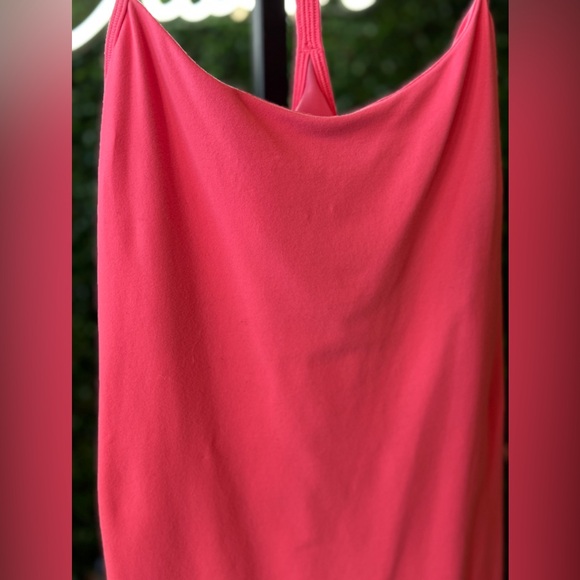 Lululemon Power Y Tank Top Racerback Pink Built-In-Bra Yoga - Picture 2 of 7